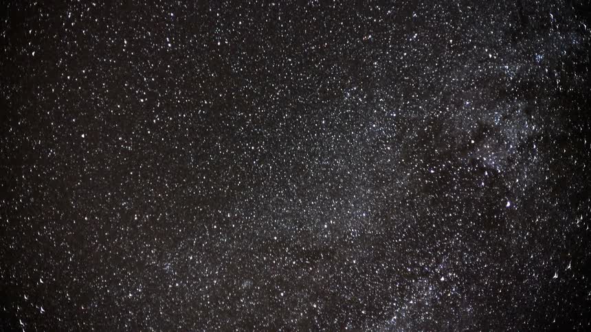 Time lapse of the stars in the night sky