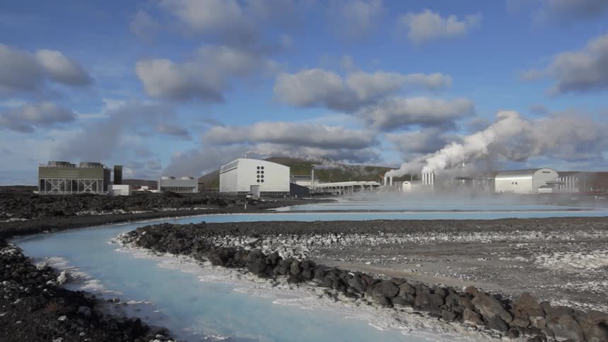 Smoke pours from an industrial site