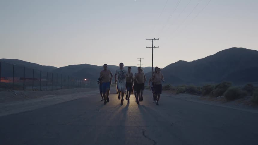 People out for a run