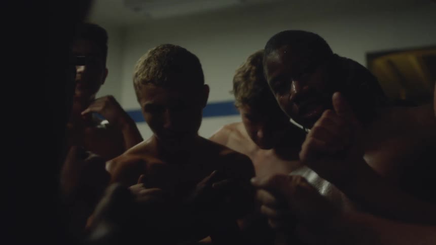 People not wearing shirts
