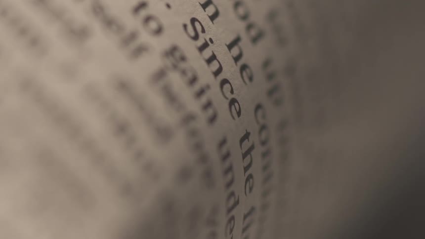 A person flipping thru pages
