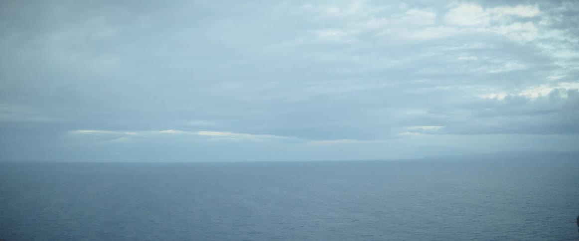 Clouds in the sky over the ocean