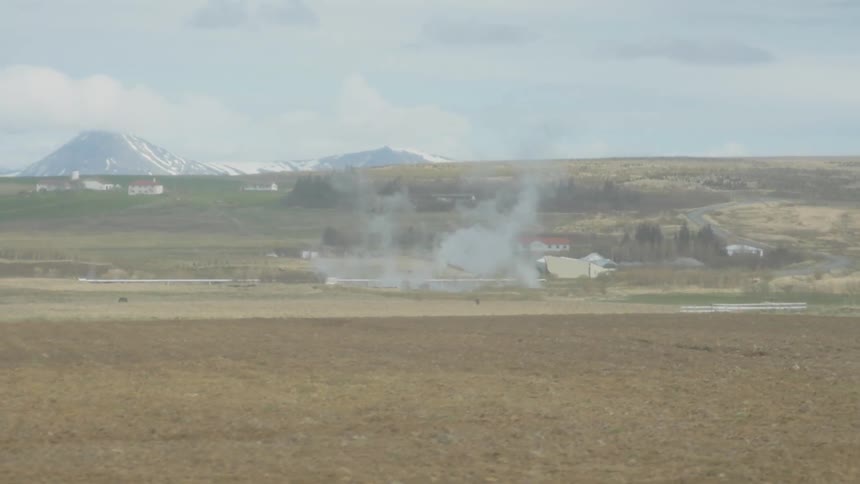 Smoke off in the distance