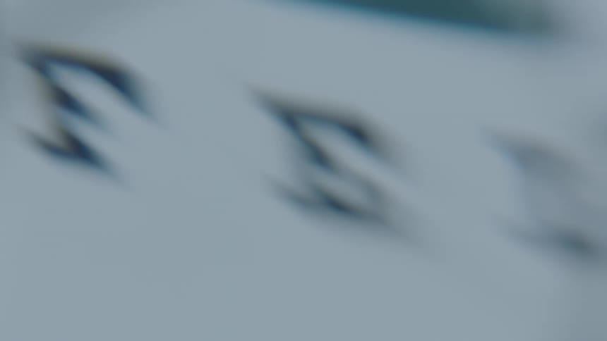 Letters on eye exam chart get blurry