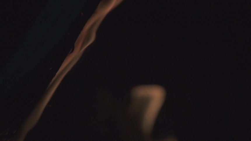 Flames in the dark