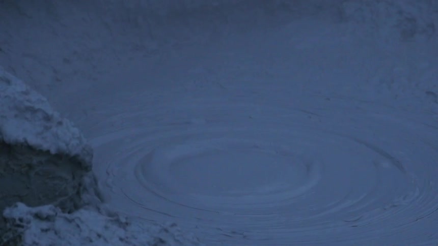 A large bubble in liquid