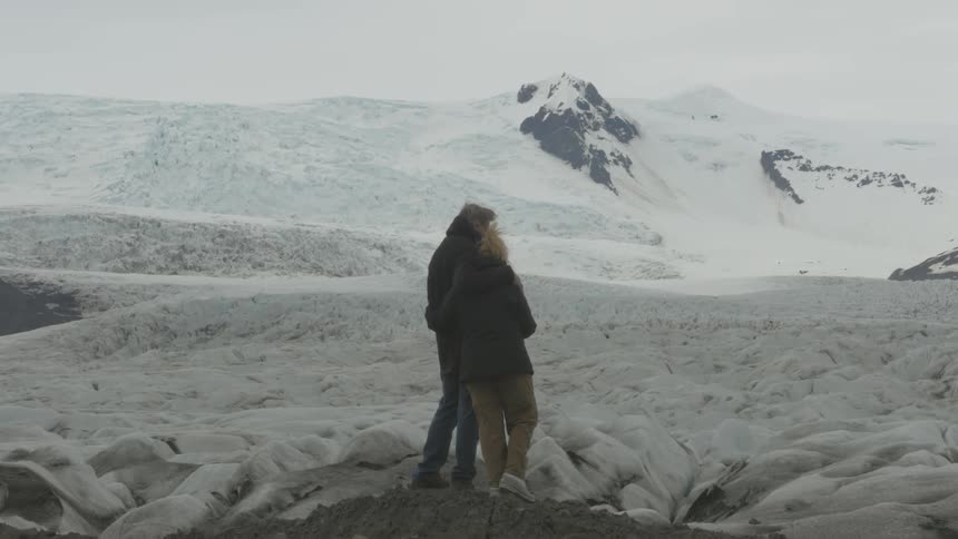 A couple in an embrace