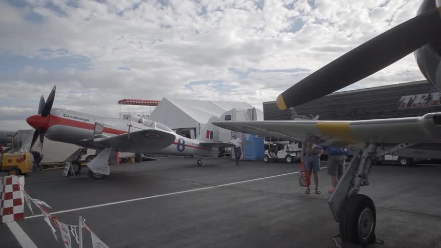 Airplanes on a tarmac