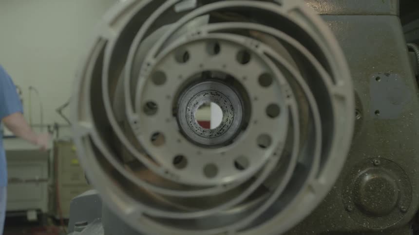 Up close of a rover wheel