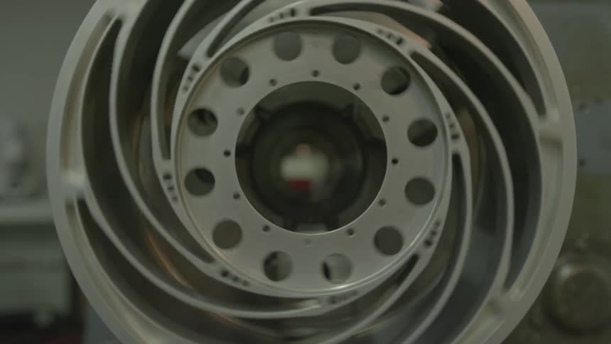 A spinning object