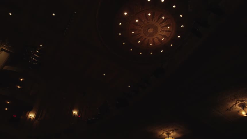 The ceiling of a theatre
