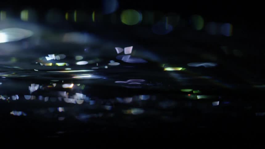 Light reflecting off of a pool of water