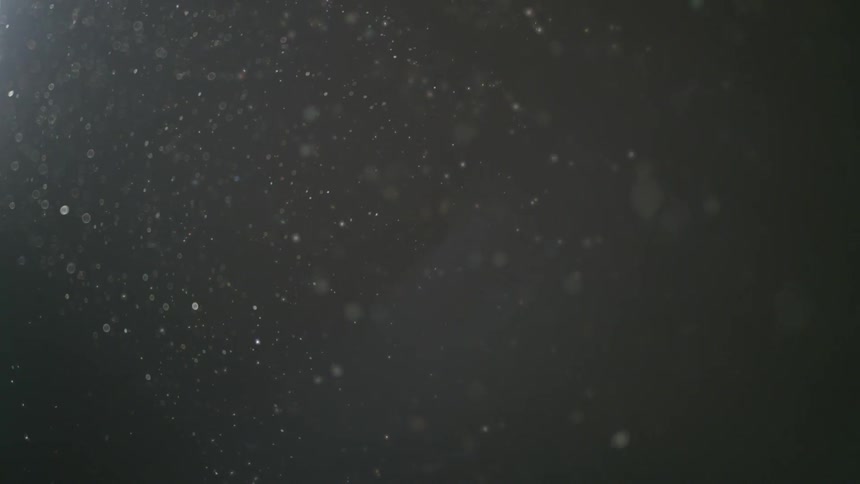 The dust is shown flying around because of the reflecting light