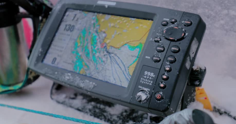 A gps covered in snow
