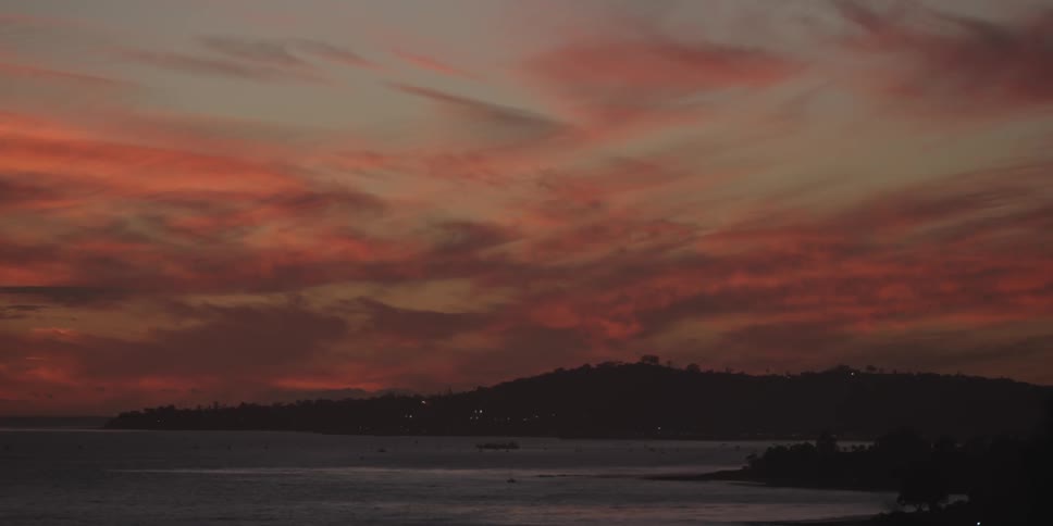 Sunset on the horizon