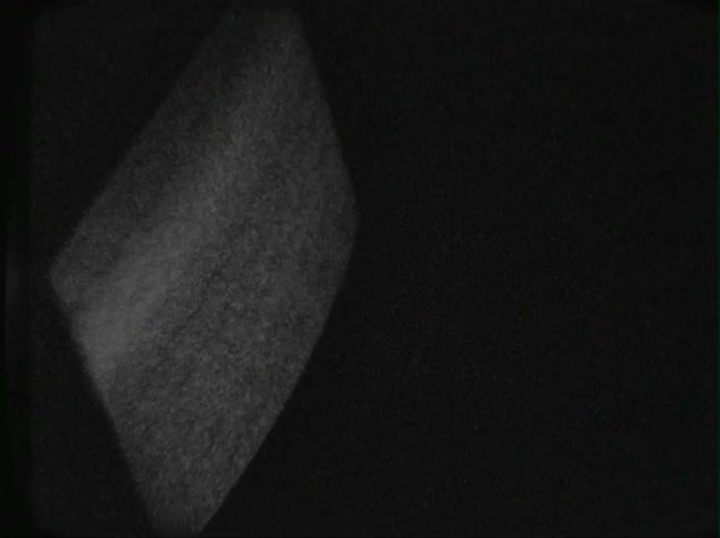 Flickering tv screen at night