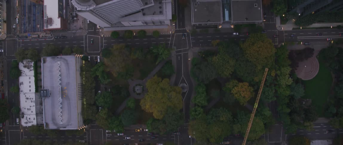 Vehicles travel on city streets