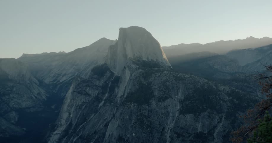A snowy mountain peak