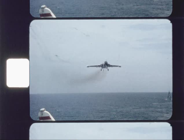 The jet slowly comes in for a landing
