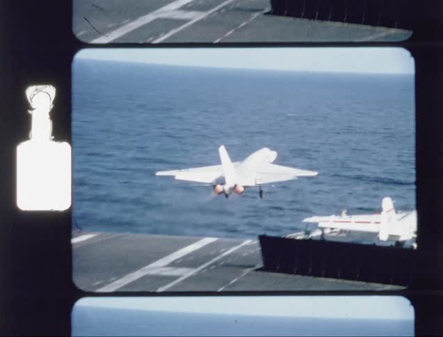 The jet suddenly takes off into the air