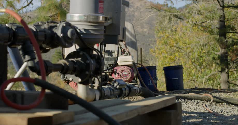 Outdoor machinery on a sunny day