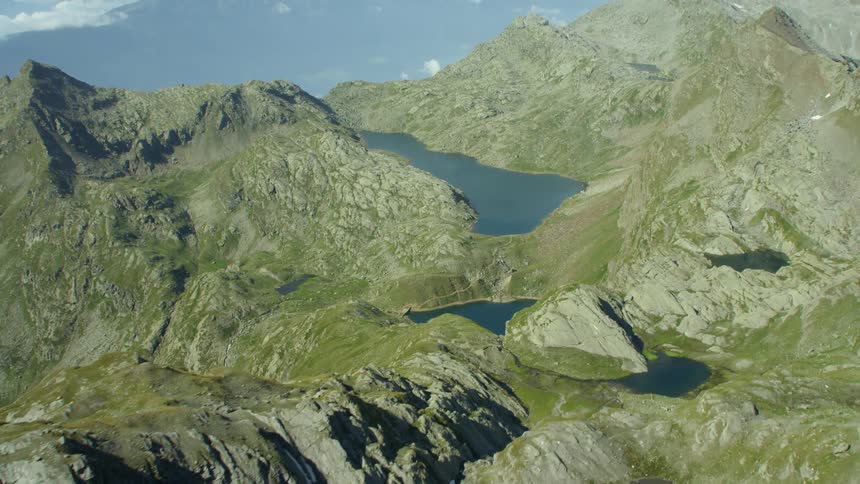 Mountains with clouds in the background