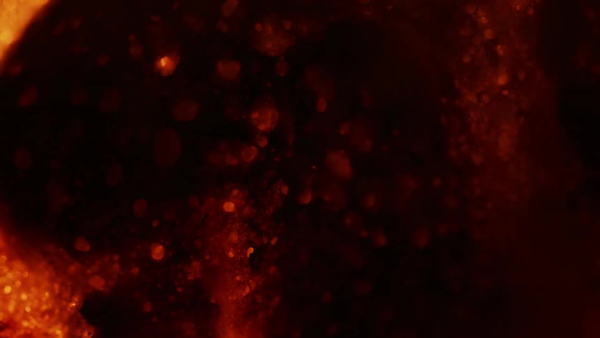 Embers glow as they burn