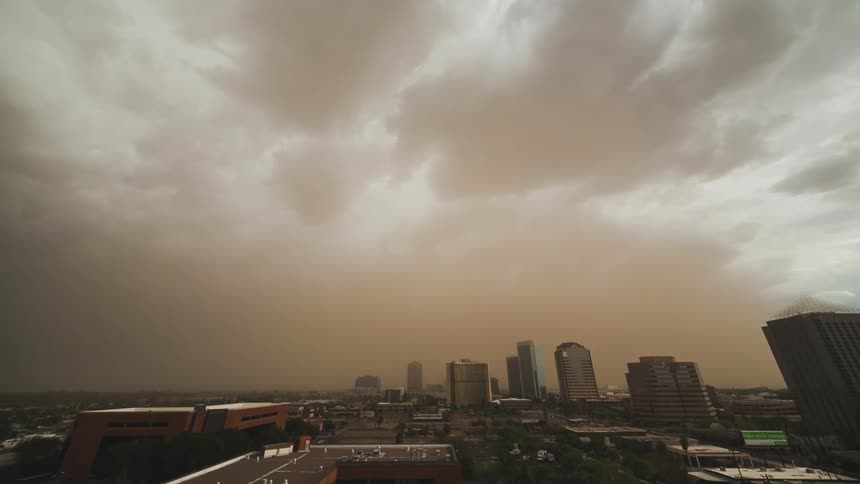 Dust Storm Engulfs City