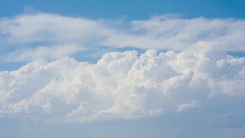 Clouds are rolling across the sky