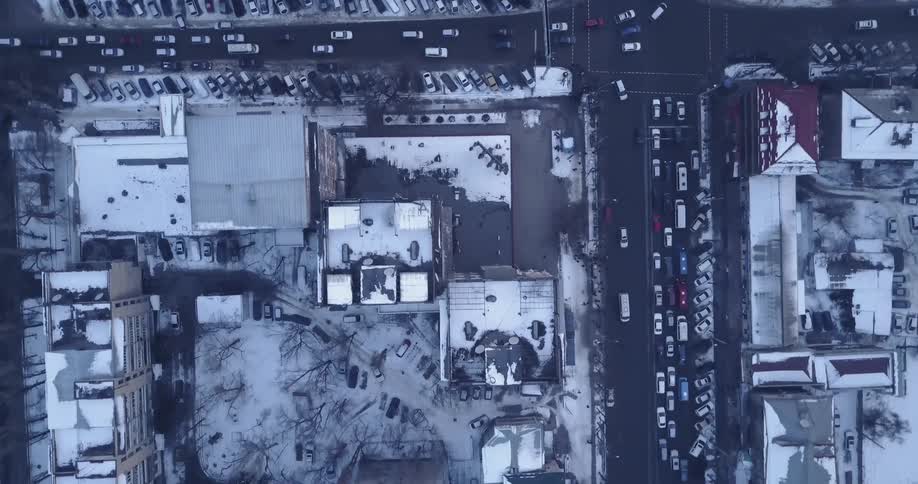 Vehicles commute on a city road