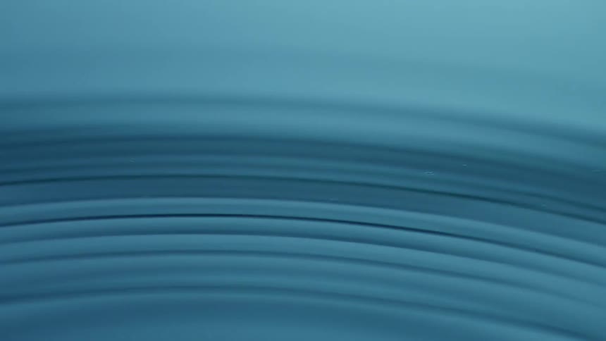 Ripples spreading out in water