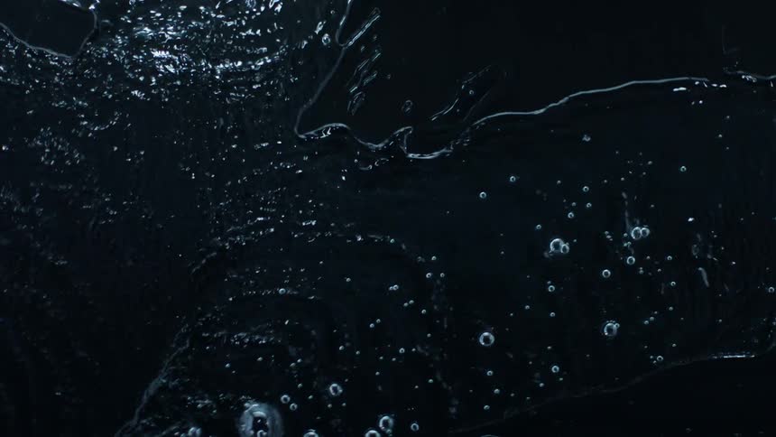 Water spills and flows across the ground