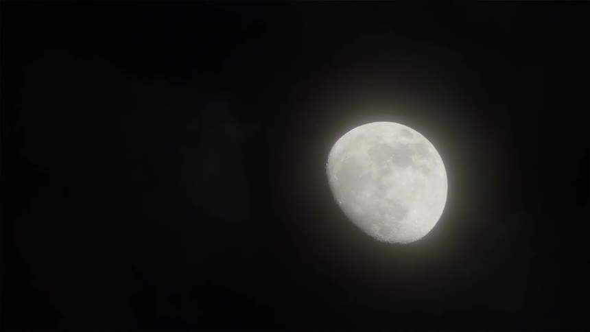 Full moon in the sky at night