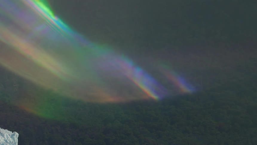 Glare in a rainbow of color
