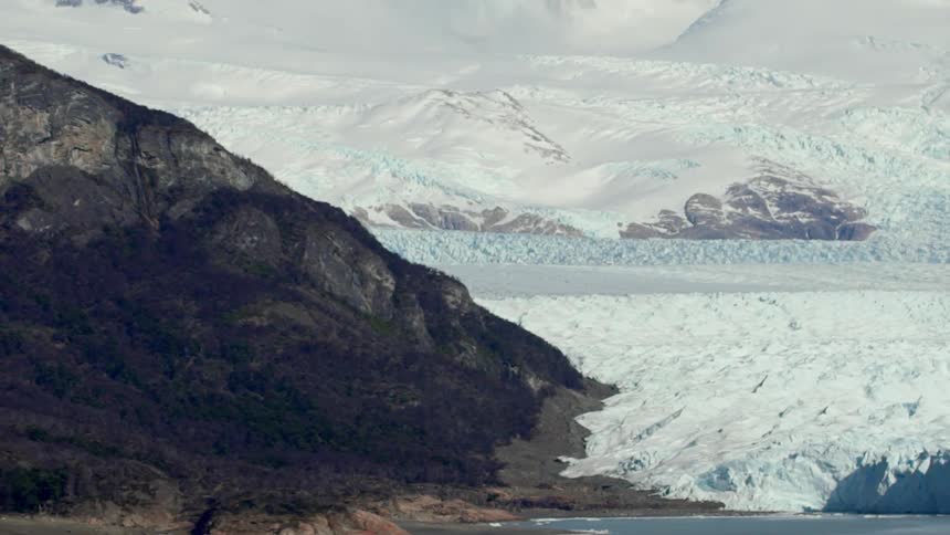 Snow and ice cover a slope
