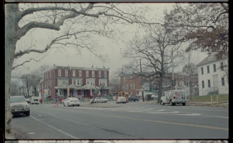 City street on an overcast day