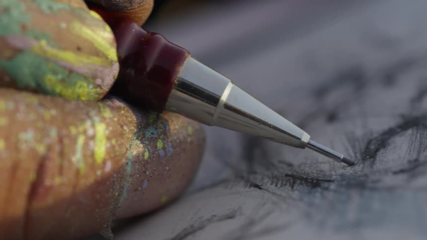Pencil is used to draw a sketch