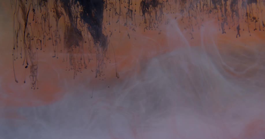 Dye flows and swirls underwater
