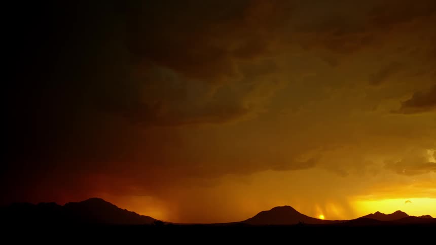 A storm forms and rages at dawn