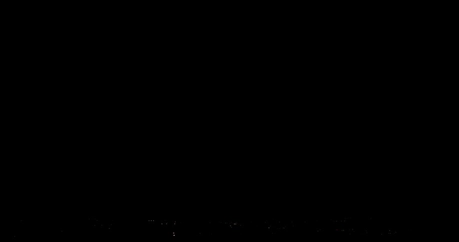 Lightning flashes across the sky