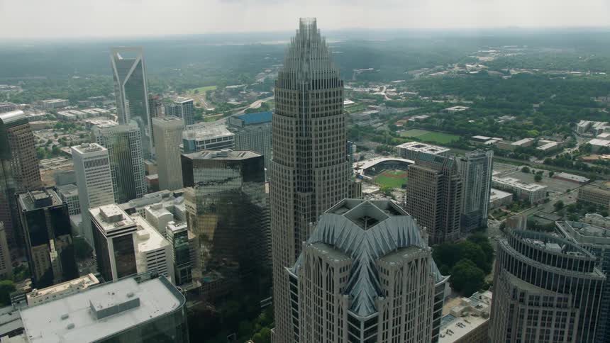 Skyscraper stands tall in the city
