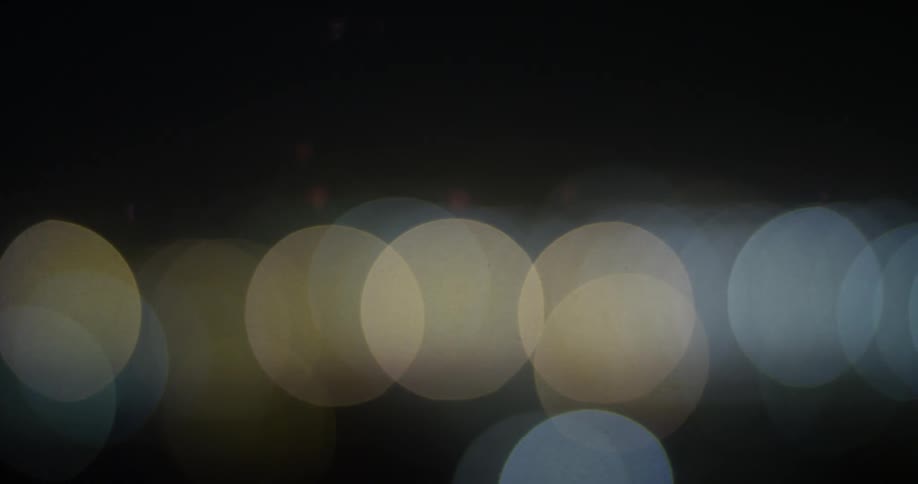 Lights glow in the night