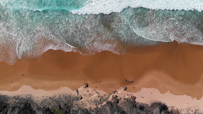 Ocean waves come to shore