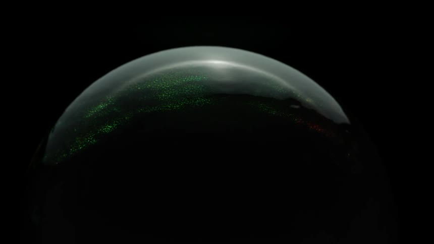 Colors and images are projected onto a sphere