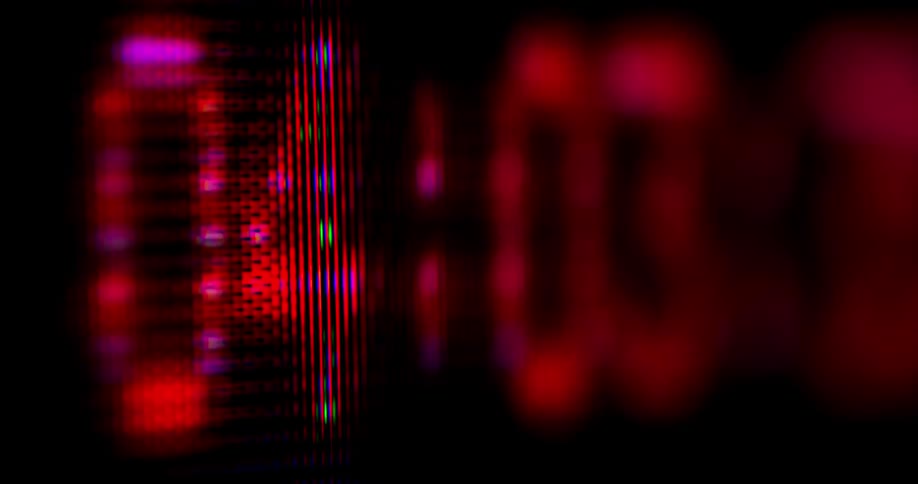 Digital numbers on a screen