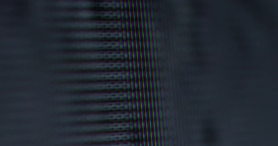 Static is flickering on the television screen