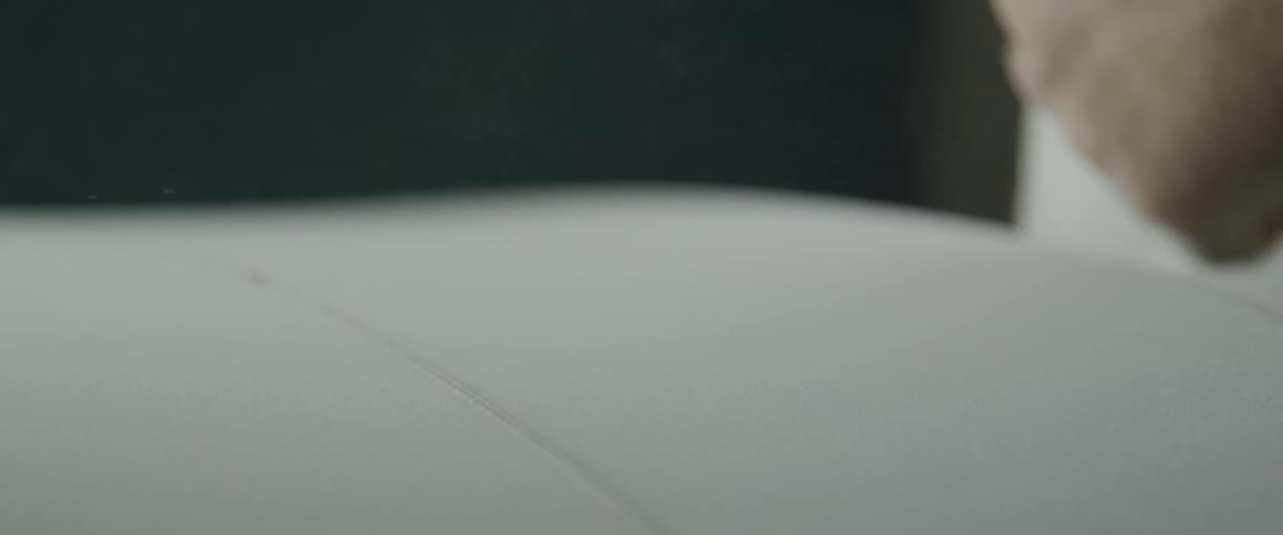 Up close of a person flipping a page