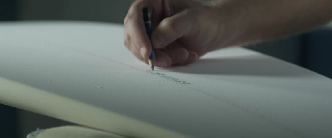 Close up of a hand drawing with a small pencil