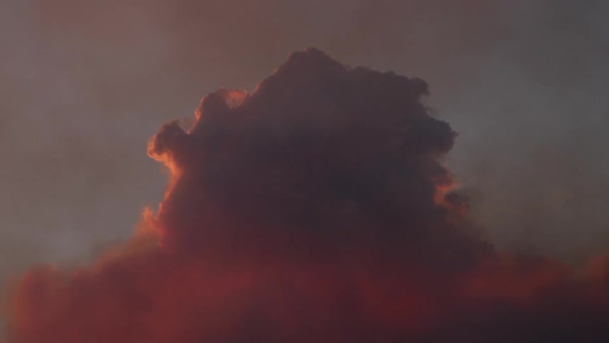Hazy clouds fill up the sky