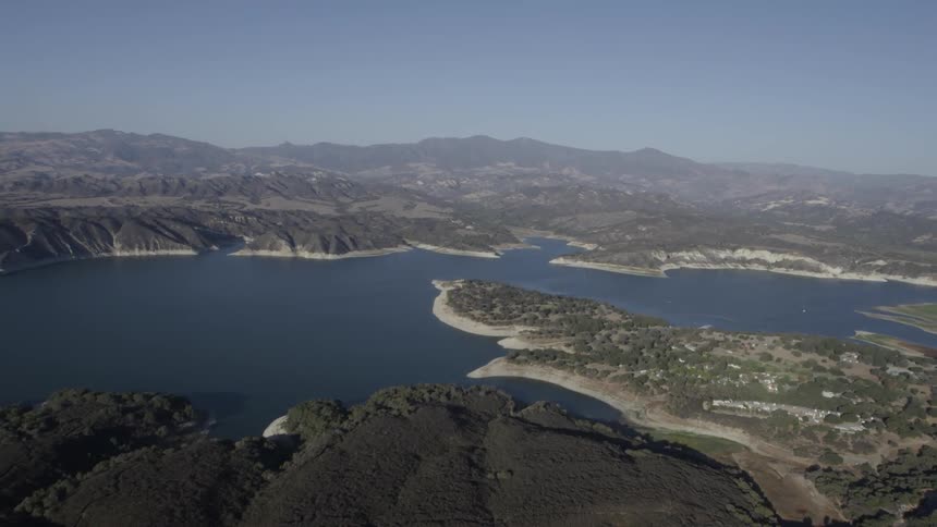 Aerial view of a coast